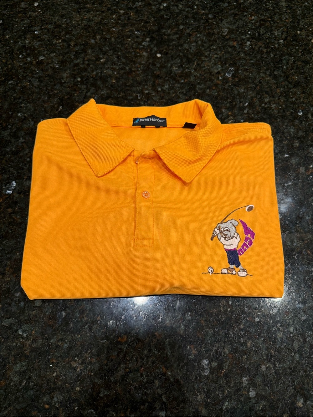 Wagg Golf - Men’s Orange Inner Harbor Golf Polo - XL